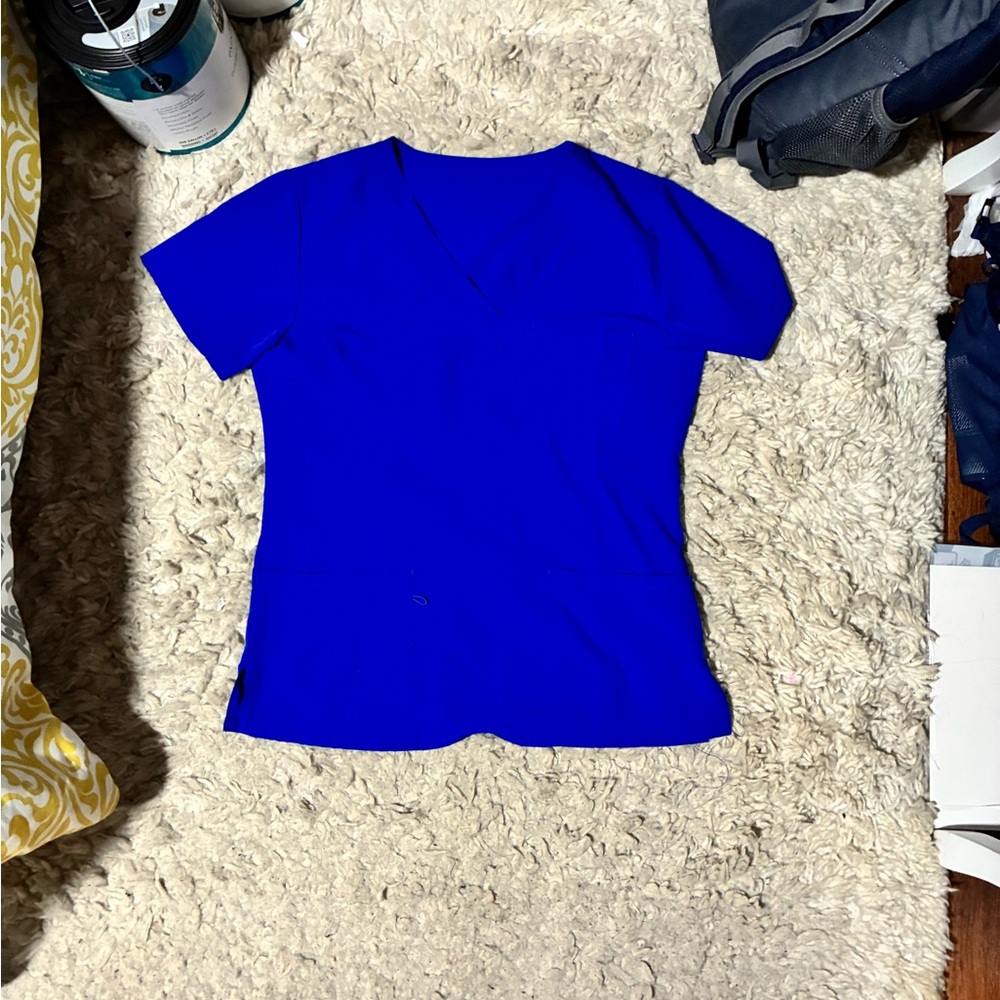 Royal Blue Scrub Set